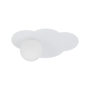 Aplică Cloud New din sticlă, alb