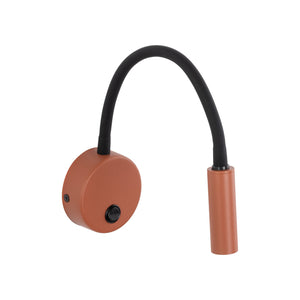 Aplică Lagos din metal, cărămiziu negru, 8 W, în funcție de bec