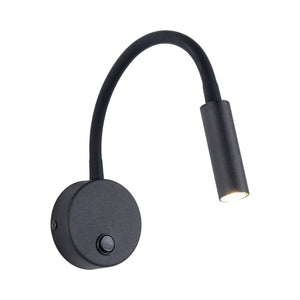 Aplică Lagos din metal, negru, 3 W, neutră 4000k