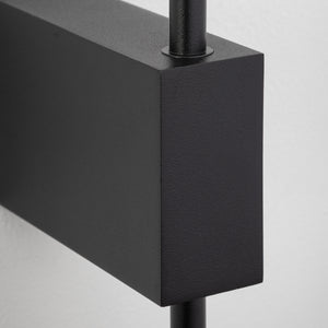 Aplică Lixa din aluminiu, negru, 12 W