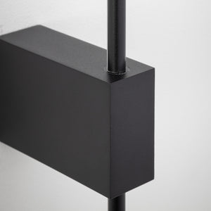 Aplică Lixa din aluminiu, negru, 18 W
