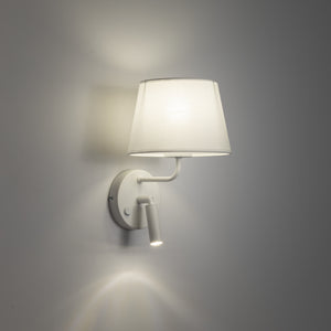 Aplică Maja cu soclu E27 și G9, alb, Lungime 230 mm, lățime 200 mm