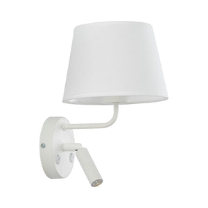 Aplică Maja cu soclu E27 și G9, alb, Lungime 230 mm, lățime 200 mm