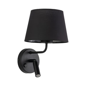 Aplică Maja cu soclu E27 și G9, negru, Lungime 230 mm, lățime 200 mm