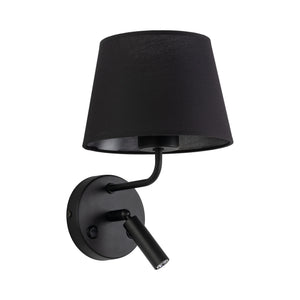 Aplică Maja cu soclu E27 și G9, negru, Lungime 230 mm, lățime 200 mm