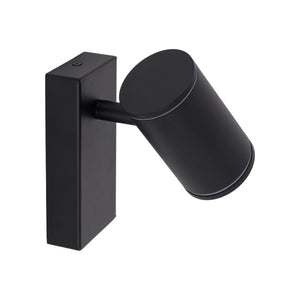 Spotul Nexo negru rotit, de aproape