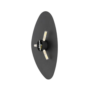 Aplică Stone din metal, negru, 3 becuri