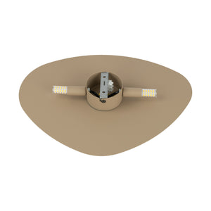 Aplică Stone din metal, salvie, 2 becuri