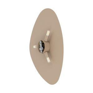 Aplică Stone din metal, salvie, 3 becuri