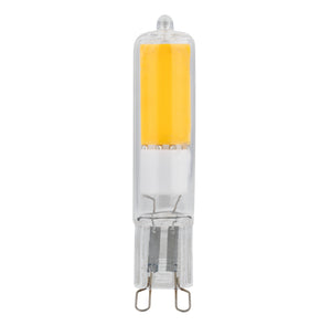 Bec COB G9 cu lumină caldă, transparent