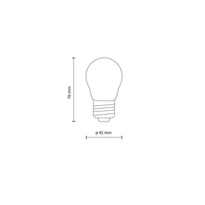 Bec dimabil E27 cu lumină caldă, transparent, 6 W