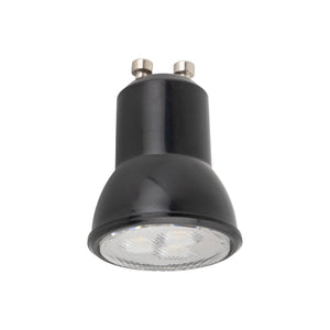 Bec (MR11) GU10 cu lumină caldă, negru