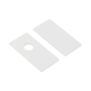 Capac de capăt Magnetic Easy pentru șină din aluminiu, alb