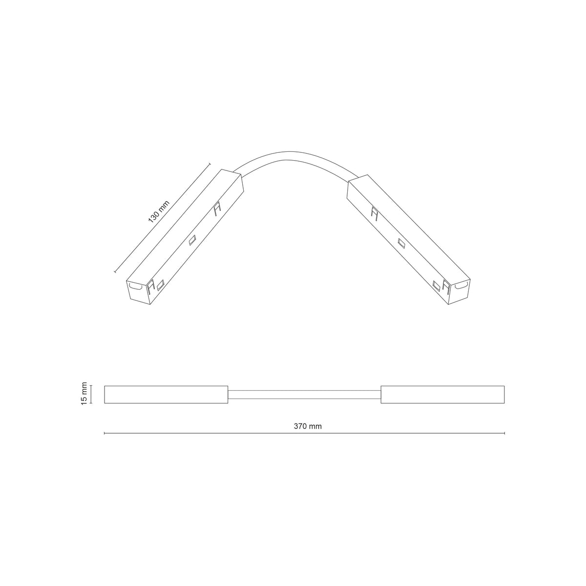 Conector Magnetic Easy flexibil, alb