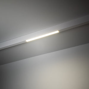 Lampă liniară pentru șină magnetică Magnetic Easy Line din aluminiu, alb, 12 W