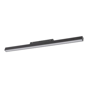 Lampă liniară pentru șină magnetică Magnetic Easy Line din aluminiu, negru, 24 W