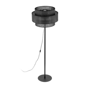 Lampă de podea Calisto din oțel, negru