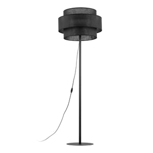 Lampă de podea Calisto din oțel, negru