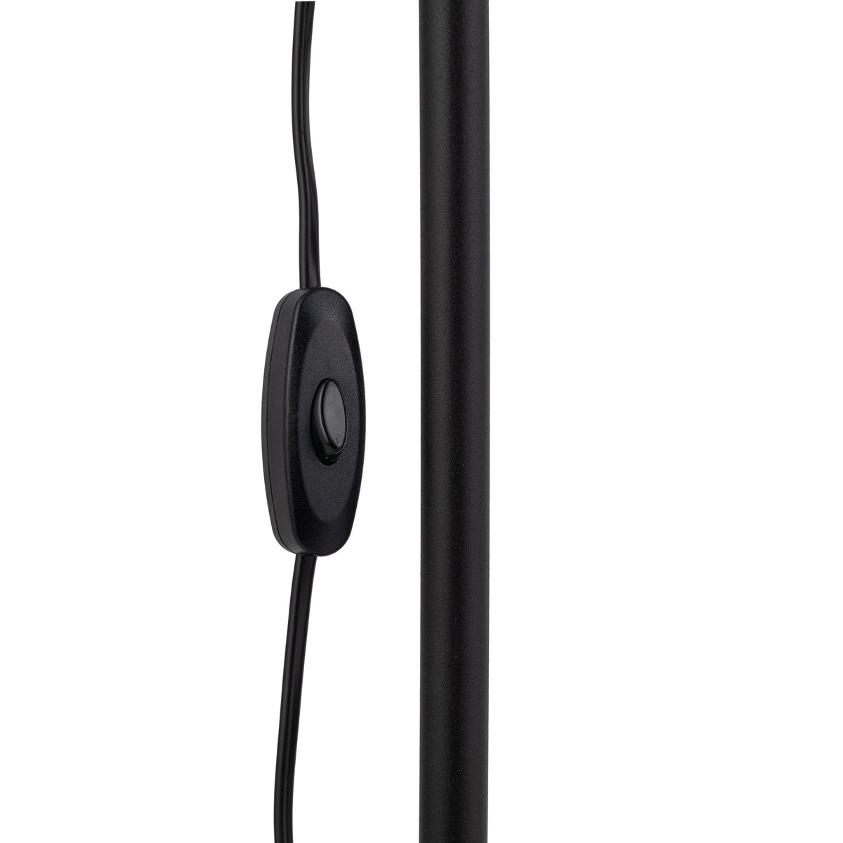 Lampă de podea Cono cu soclu E27 din metal, negru, 15 W