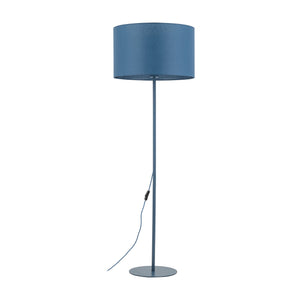 Lampă de podea Dalum din textil, bleumarin