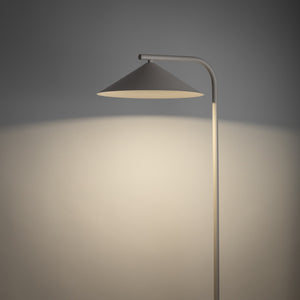 Lampă de podea Lume din oțel, cașmir, în funcție de bec