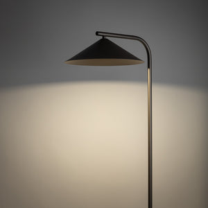 Lampă de podea Lume din oțel, maro, în funcție de bec