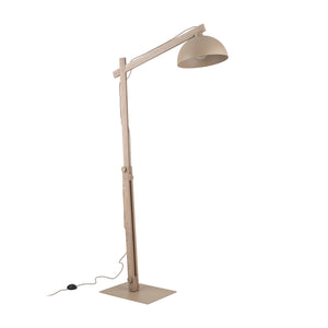 Lampă de podea Oslo din metal, salvie
