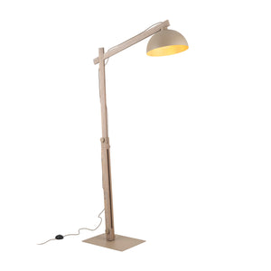 Lampă de podea Oslo din metal, salvie