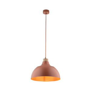 Lustră Cap din metal, cărămiziu