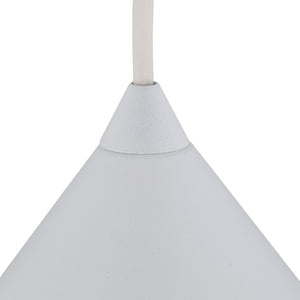 Lustră Cono din metal, alb, mărimea S