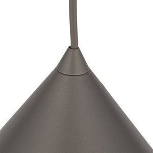 Lustră Cono din metal, maro închis, mărimea S