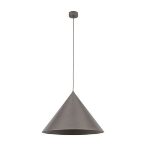 Lustră Cono din metal, maro închis, mărimea XL