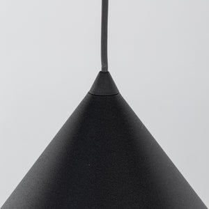 Lustră Cono din metal, negru, mărimea XL