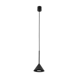 Lustră Cono Mini cu 1 bec, negru