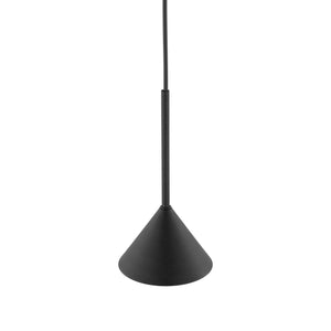 Lustră Cono Mini cu 1 bec, negru