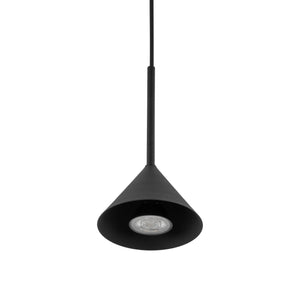 Lustră Cono Mini cu 1 bec, negru