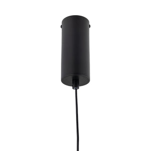 Lustră Elva din sticlă, negru, 22 W