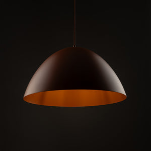 Lustră Faro 500 din metal, cărămiziu