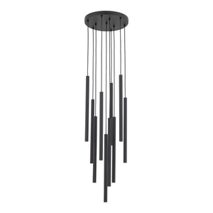 Lustră Ferro cu rozetă rotundă, negru