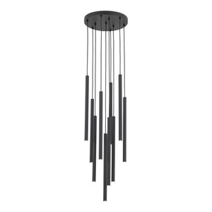 Lustră Ferro cu rozetă rotundă, negru