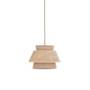 Lustră Kalum cu 1 bec, lemn, Diametru 240 mm