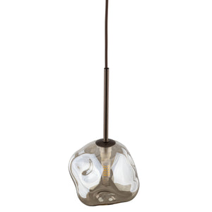 Lustră Lava cu 1 bec, maro, 150 × 150 × 1600 mm