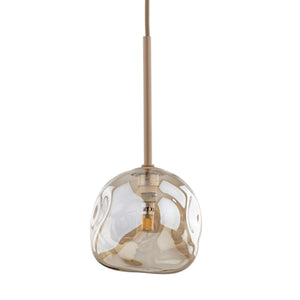 Lustră Lava cu 1 bec, salvie, 150 × 150 × 1500 mm