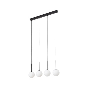 Lustră Martin, negru, 4 becuri