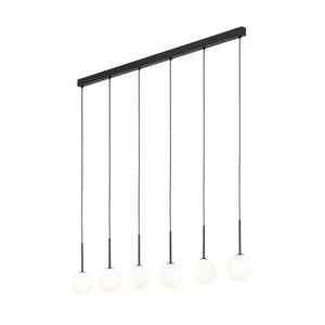 Lustră Martin, negru, 6 becuri