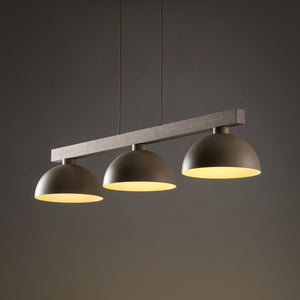 Lustră Oslo din metal, salvie, 3 becuri