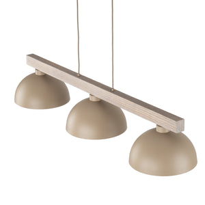 Lustră Oslo din metal, salvie, 3 becuri