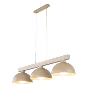 Lustră Oslo din metal, salvie, 3 becuri