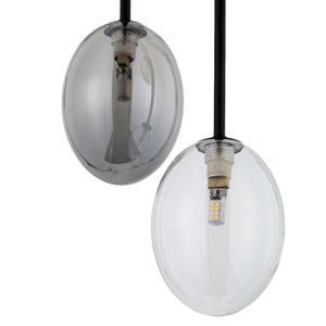 Lustră Pearl din sticlă, mix, 5 becuri