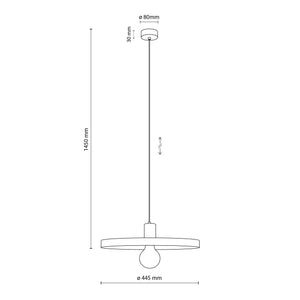 Lustră Sila 400 din metal, salvie maro
